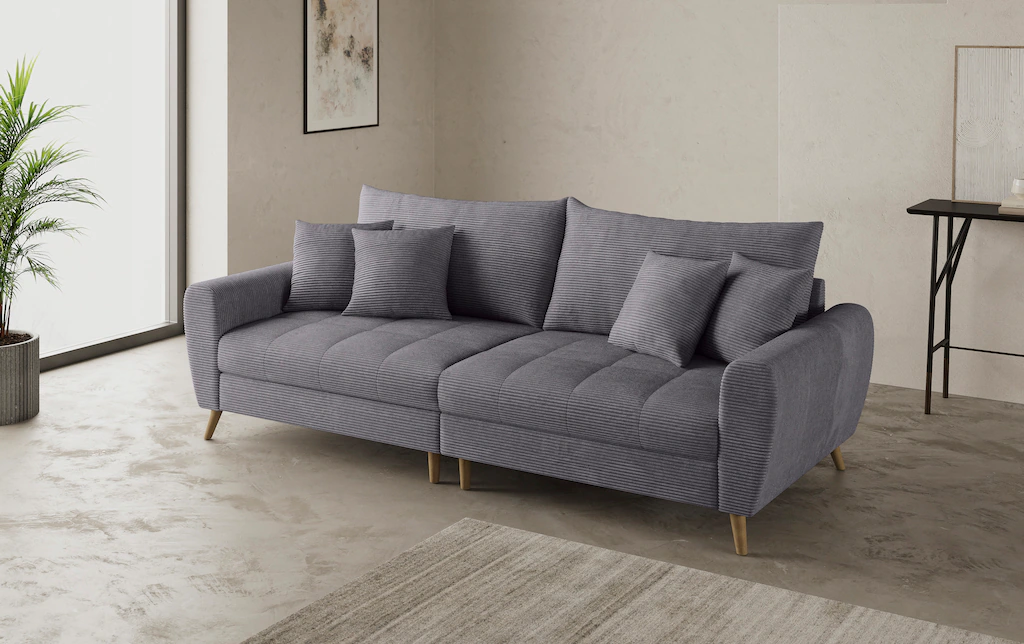 Home affaire Big-Sofa "Blackburn II", Mit Kaltschaumpolsterung bis 140 kg b günstig online kaufen