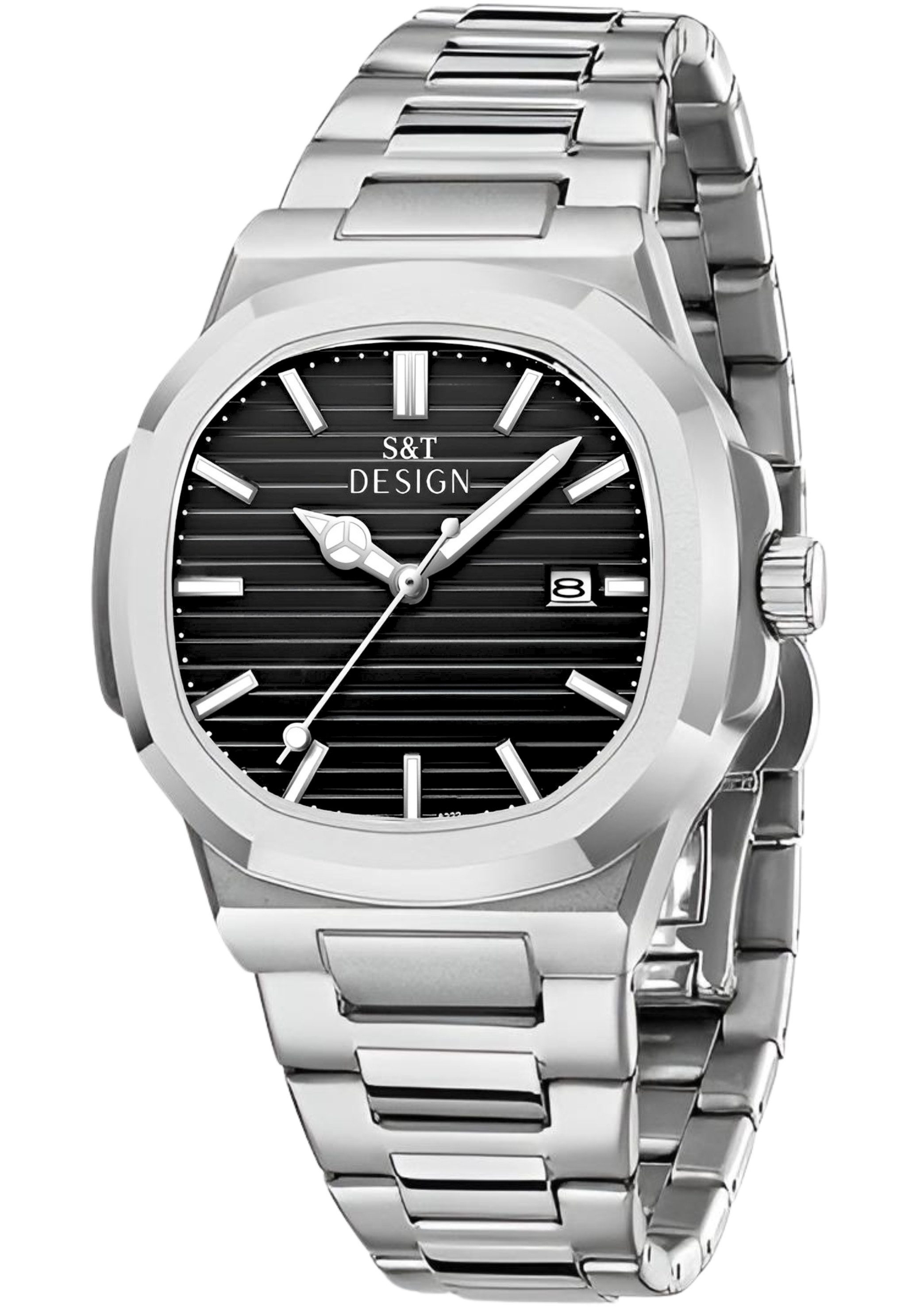 S&T Design Quarzuhr Herren Uhr Edelstahl günstig online kaufen
