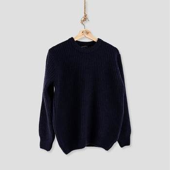 Armazém Das Malhas  Pullover ARMAZÉM DAS MALHAS Chunky Knit - Navy günstig online kaufen