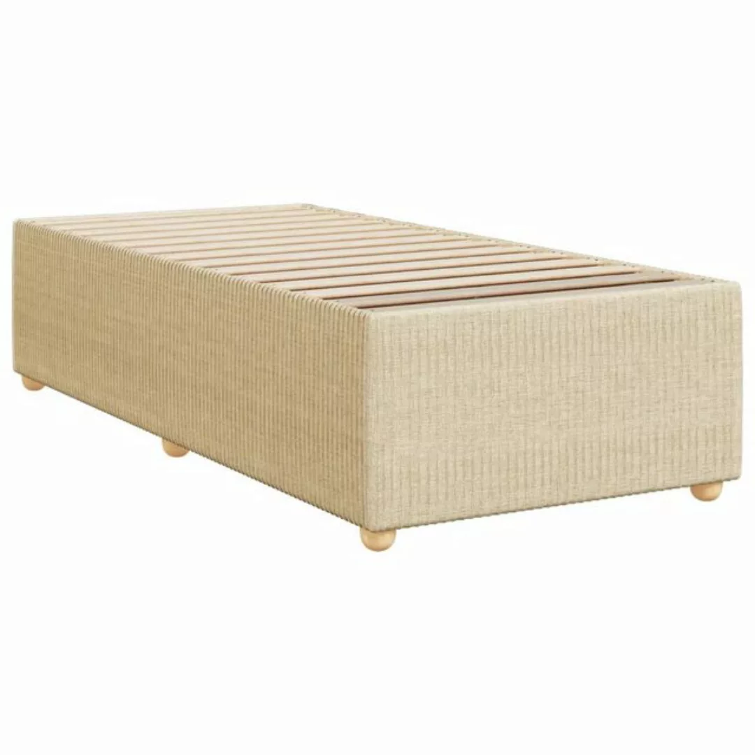 vidaXL Bett Bettgestell Creme 80x200 cm Stoff günstig online kaufen