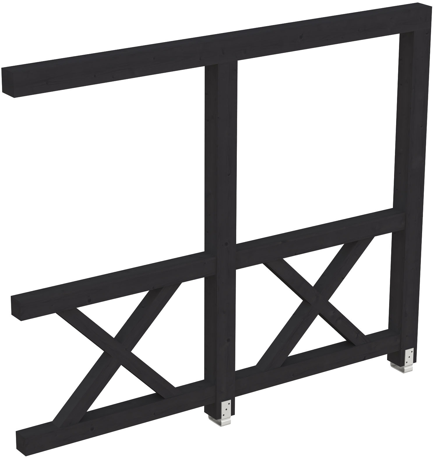 Skanholz Carport-Seitenwand "Andreaskreuz", Wandanbau günstig online kaufen