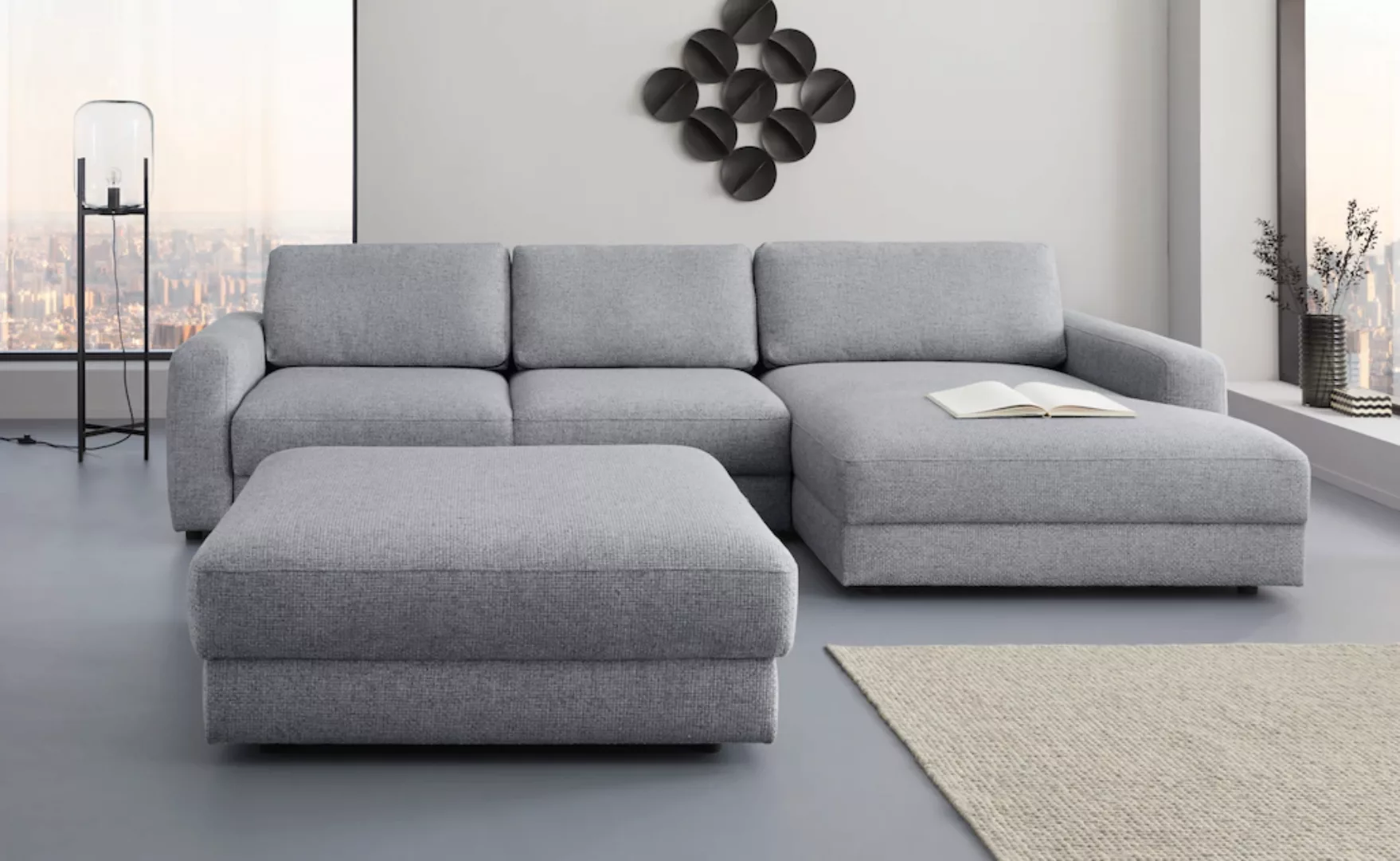 Places of Style Ecksofa "Bloomfield, L-Form", wahlweise mit Bettfunktion un günstig online kaufen