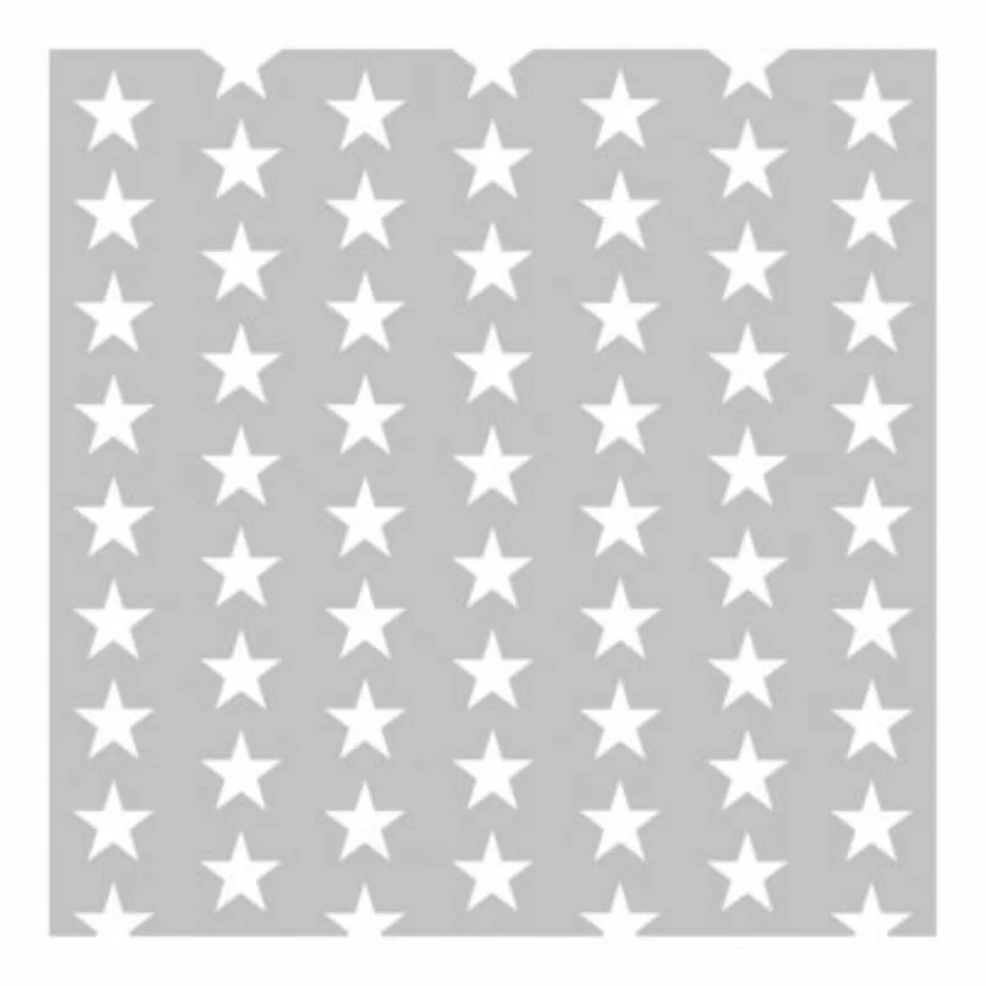 Bilderwelten Kindertapete Weiße Sterne auf grauem Hintergrund Gr. 336 x 336 günstig online kaufen