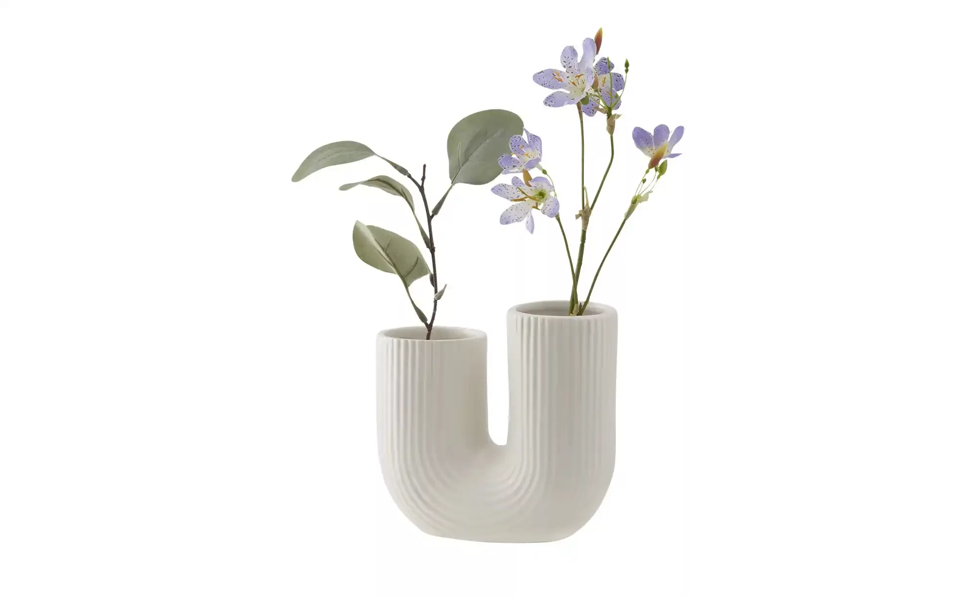 Vase   ¦ weiß ¦ Dolomite ¦ Maße (cm): B: 14,8 H: 13,8 T: 6.8 Accessoires > günstig online kaufen