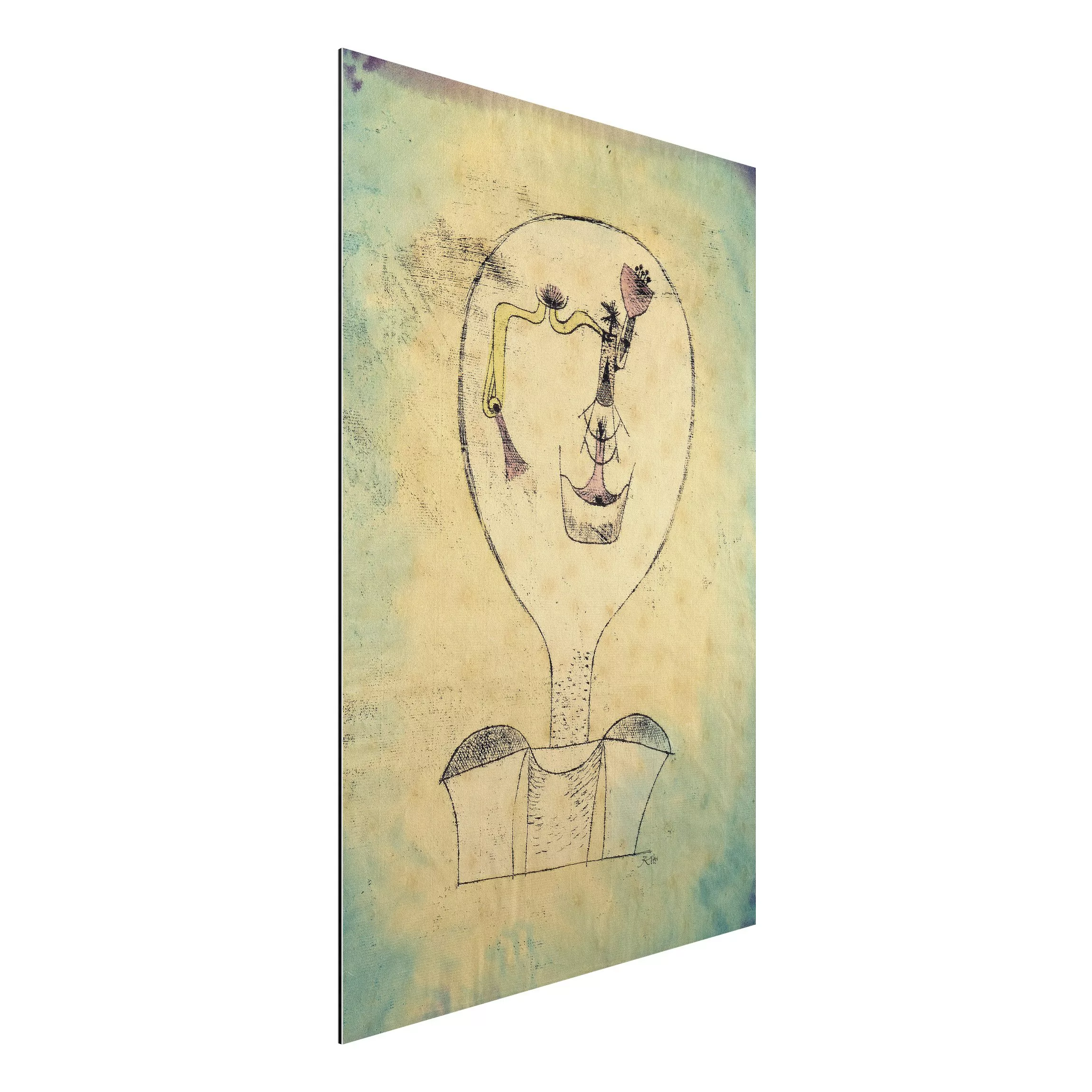 Alu-Dibond Bild Kunstdruck - Hochformat 2:3 Paul Klee - Die Knospe günstig online kaufen