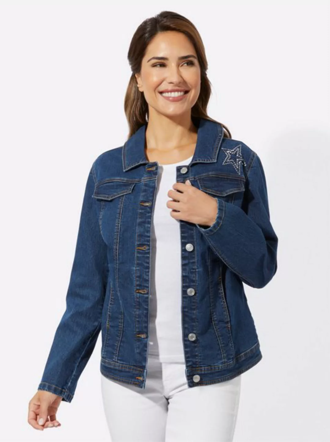 Sieh an! Allwetterjacke Jeansjacke günstig online kaufen