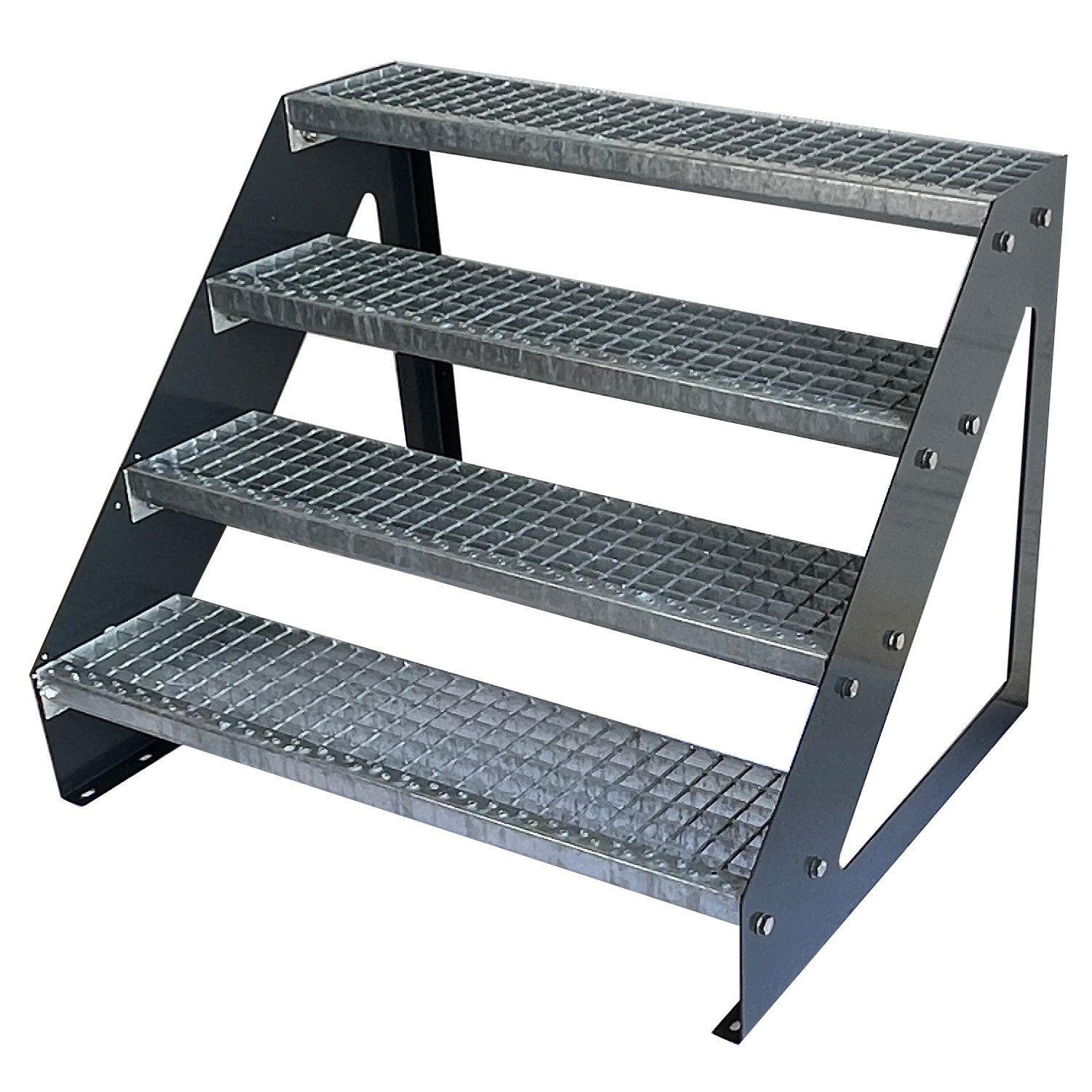 Kaminbau Mierzwa Außentreppe Premium Treppe Anthrazit günstig online kaufen
