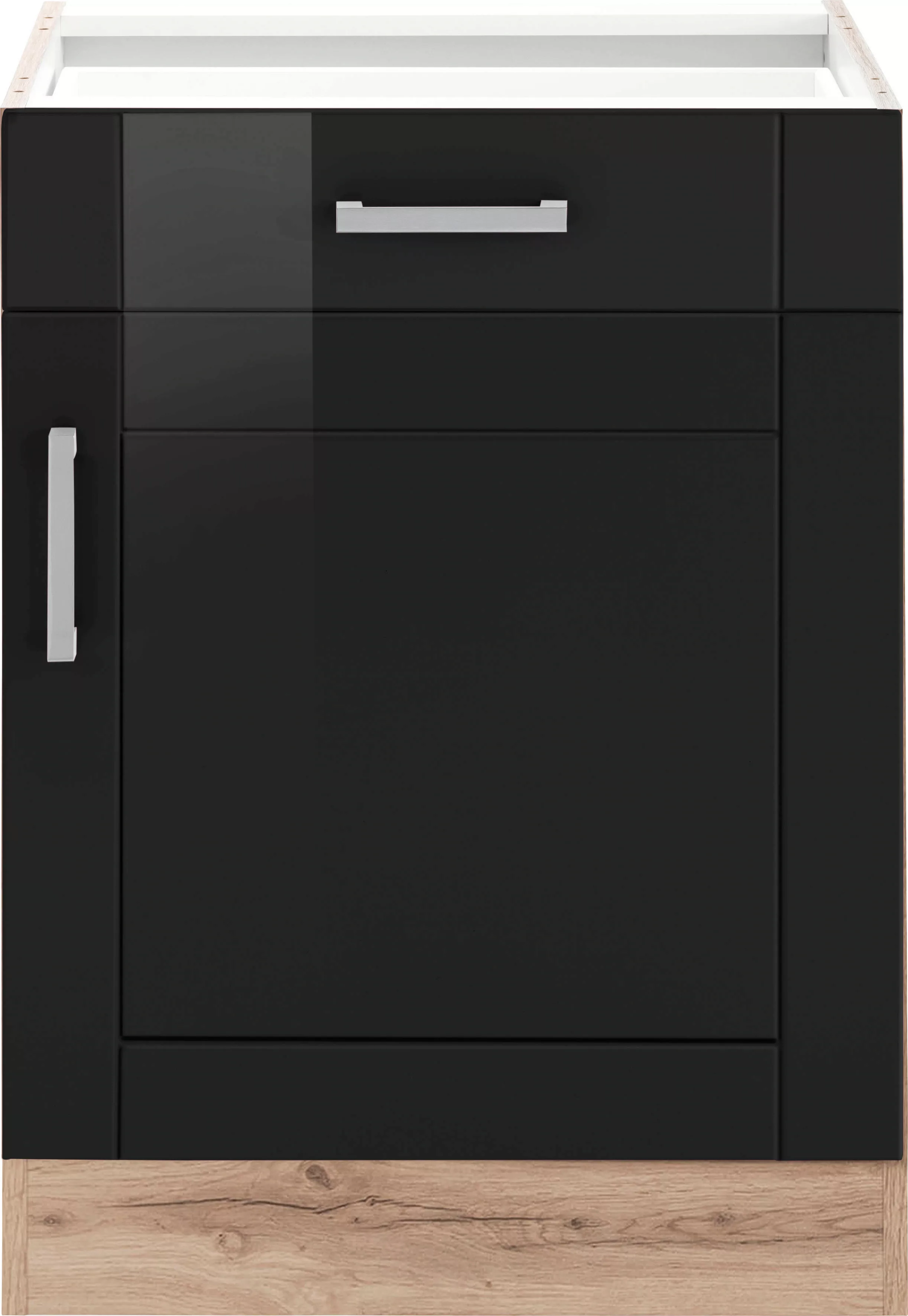 KOCHSTATION Unterschrank "KS-Tinnum", 60 cm breit, MDF-Fronten, Metallgriff günstig online kaufen