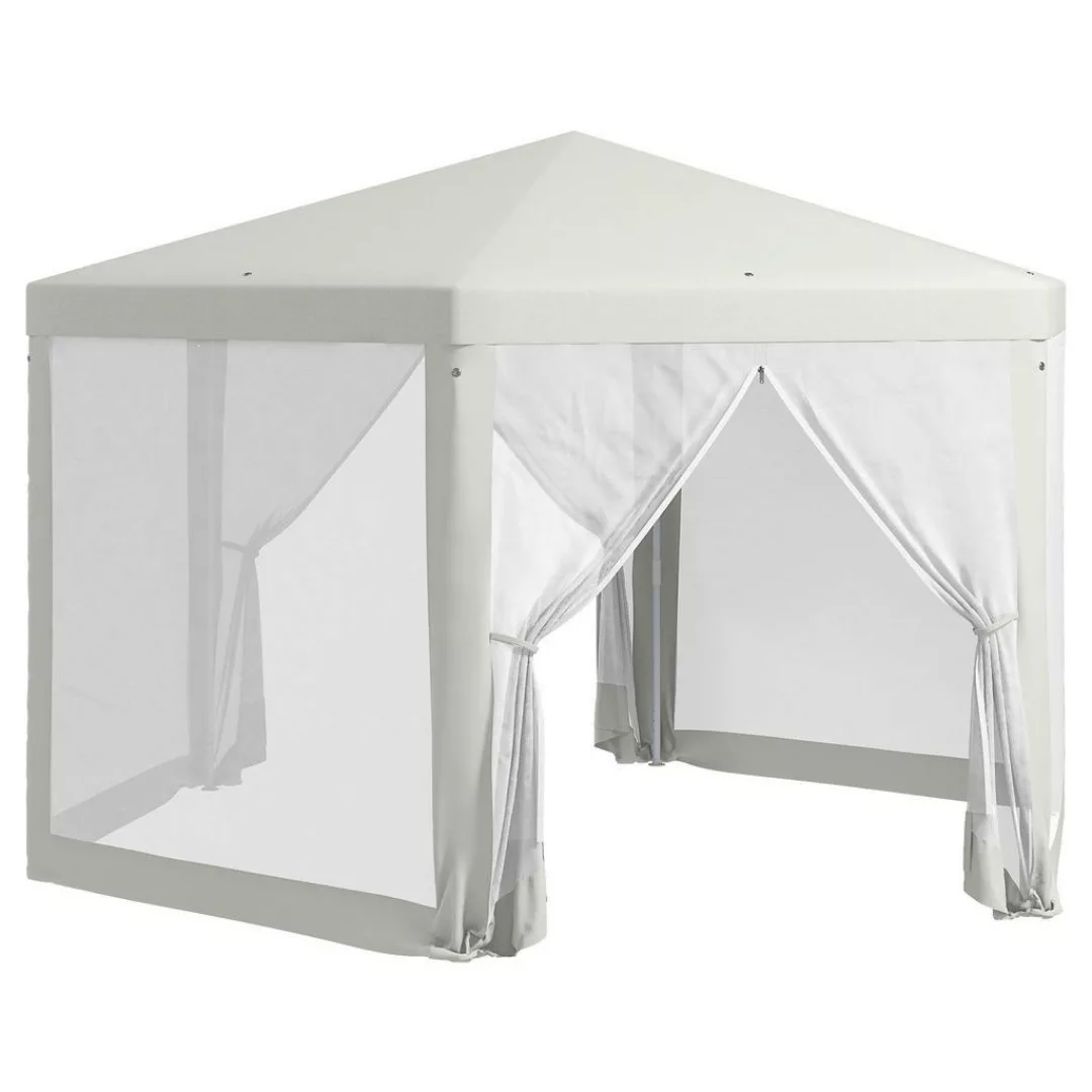 Outsunny Pavillon cremeweiß Polypropylen B/H/L: ca. 394x394x250 cm günstig online kaufen