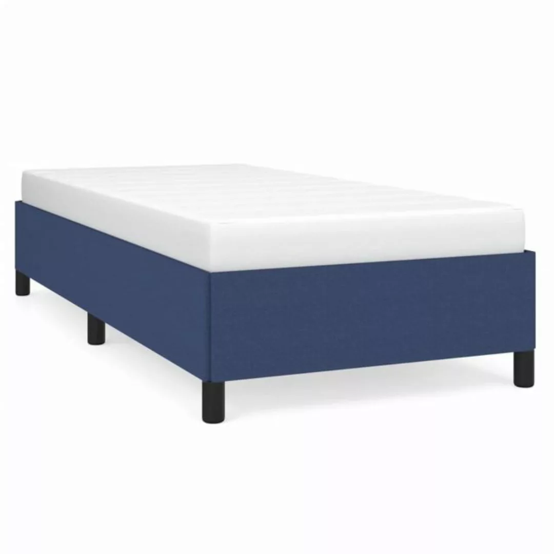 furnicato Bett Bettgestell Blau 100x200 cm Stoff günstig online kaufen