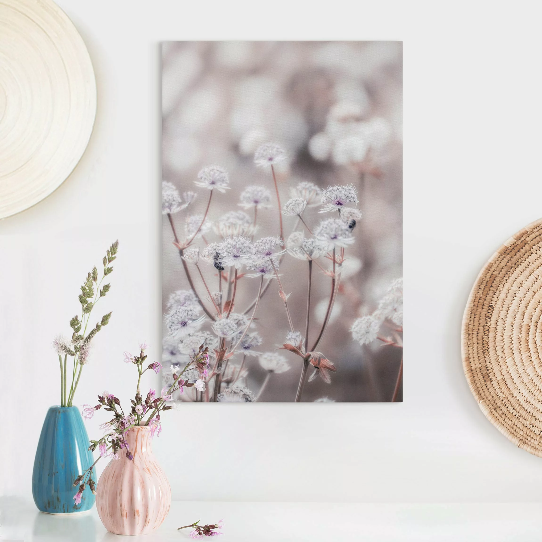 Leinwandbild Federleichte Wildblumen günstig online kaufen