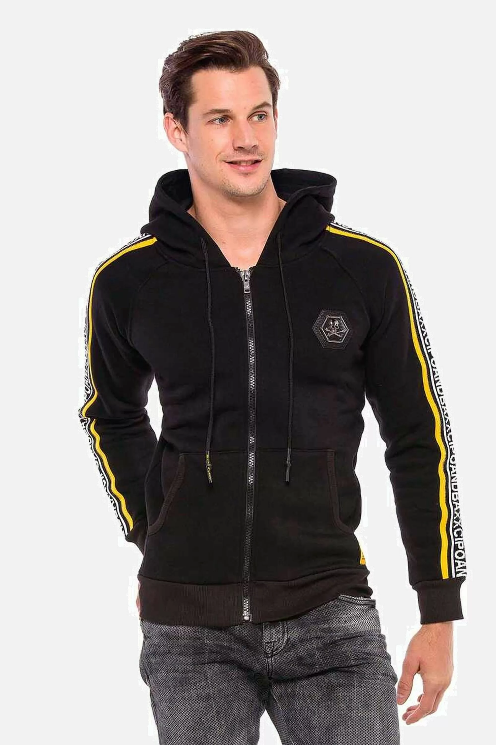 Cipo & Baxx Sweatjacke "Sweatjacke", mit Reißverschluss, CL363 günstig online kaufen