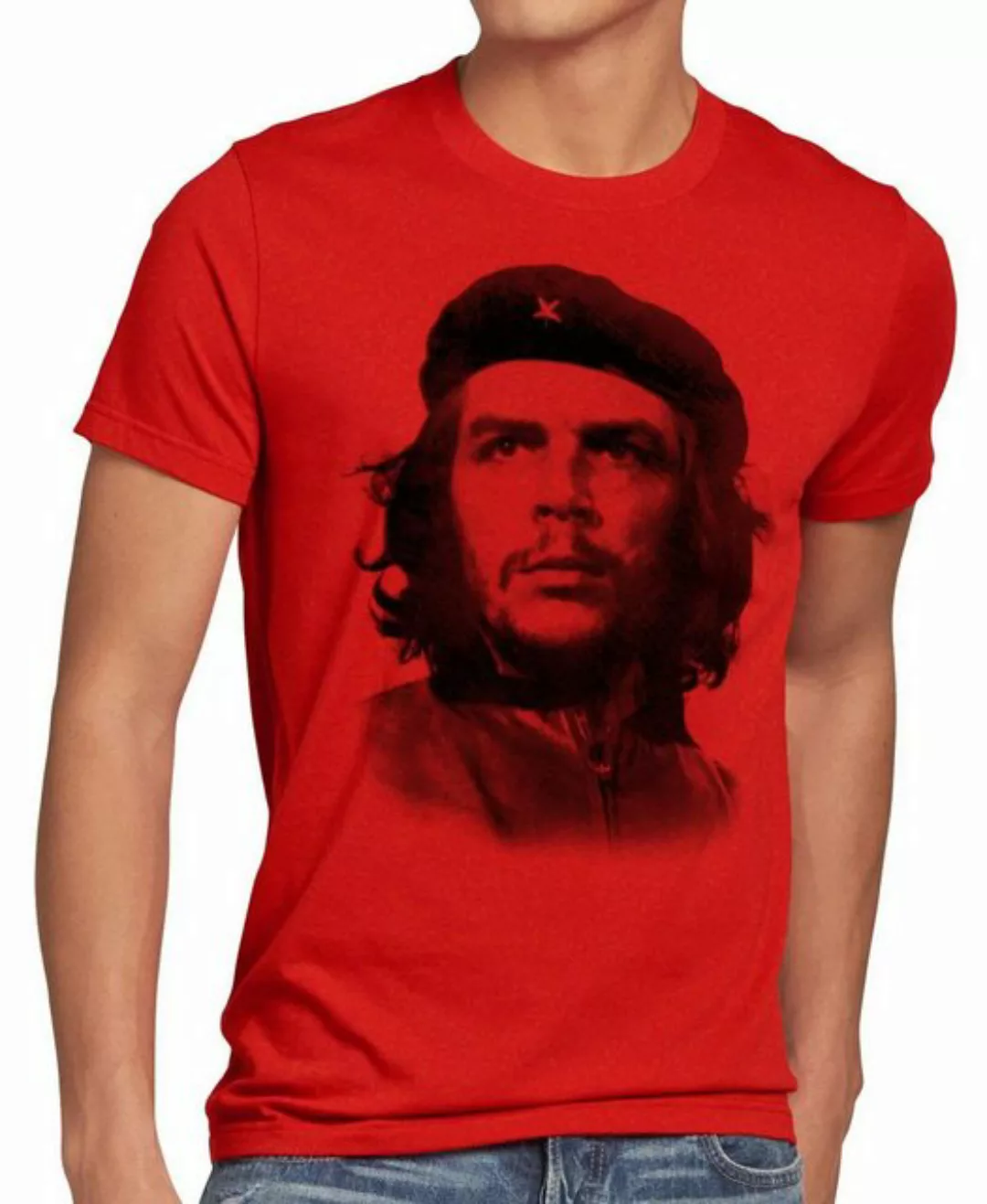 Print-Shirt Herren T-Shirt CHE Guevara Foto cuba kuba revolution Havana Kom günstig online kaufen