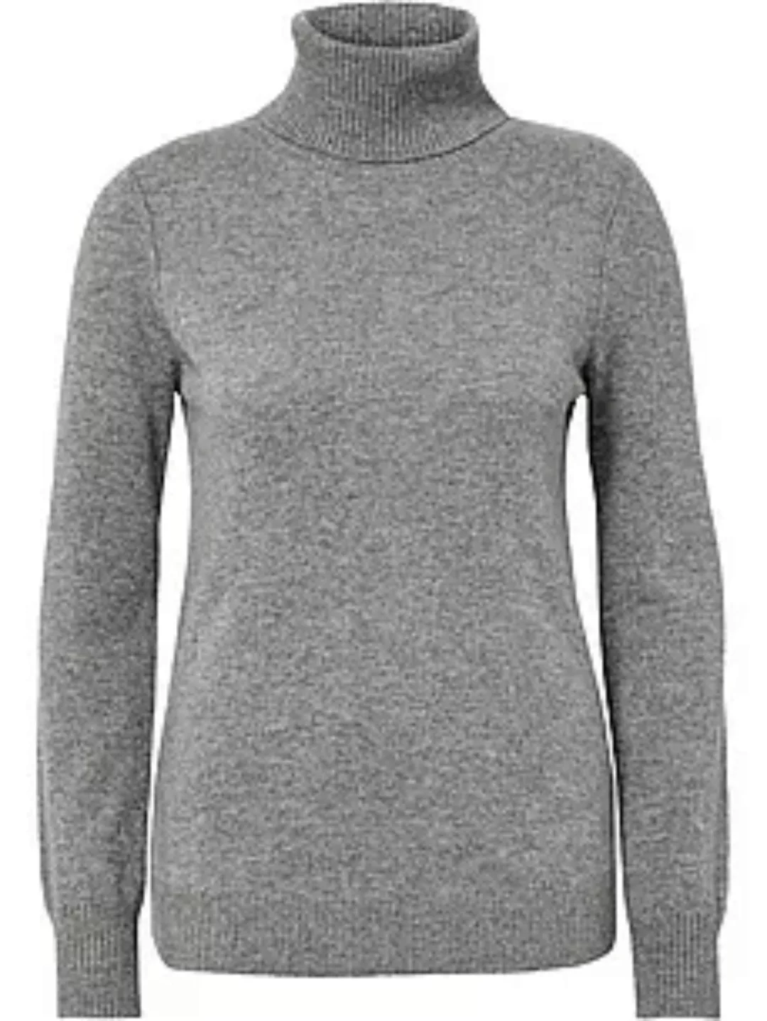 Rollkragen-Pullover aus 100% Premium-Kaschmir Peter Hahn Cashmere grau günstig online kaufen