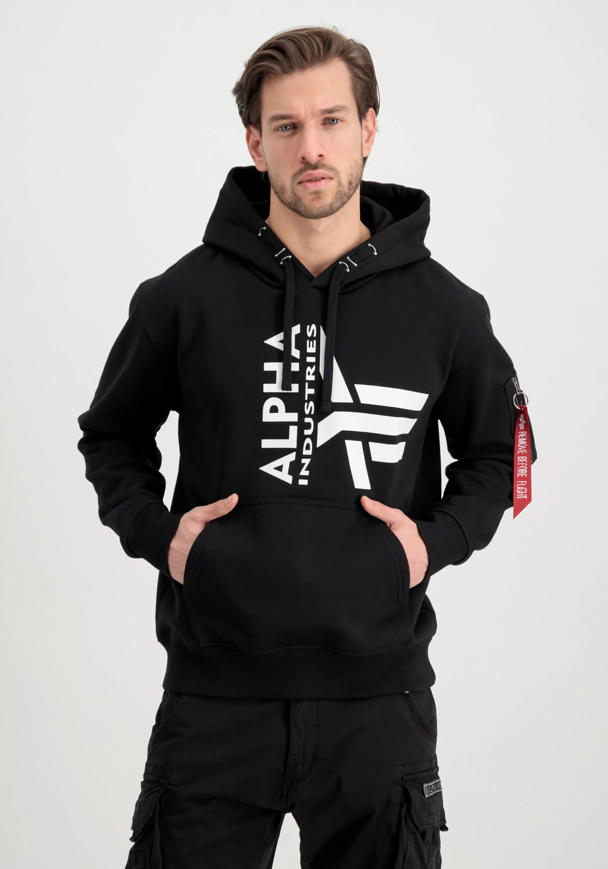 Alpha Industries Hoodie "Alpha Industries Men - Hoodies Half Logo Foam Hood günstig online kaufen