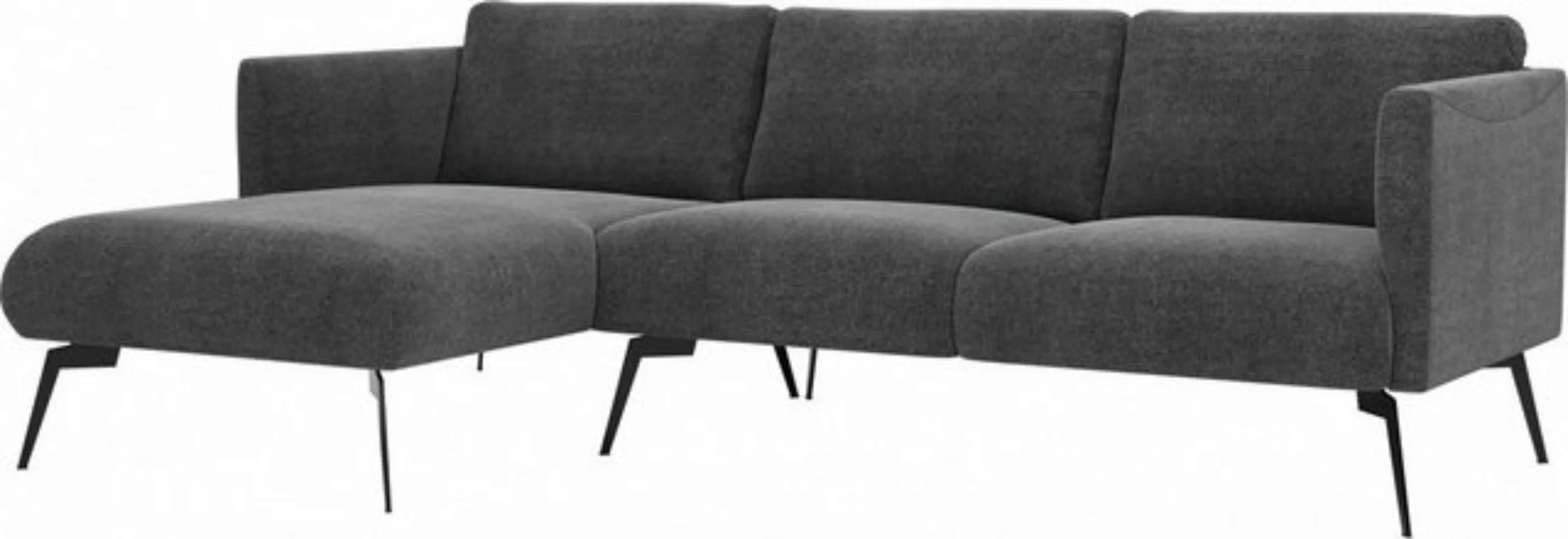 andas Ecksofa "Horna, L-Form,", mit schwarzen Metallbeinen günstig online kaufen