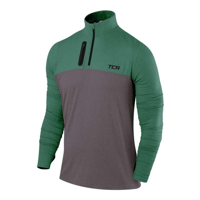 TCA Langarmshirt TCA Herren Fusion Pro Quickdry Langarm Laufshirt - Grün, S günstig online kaufen