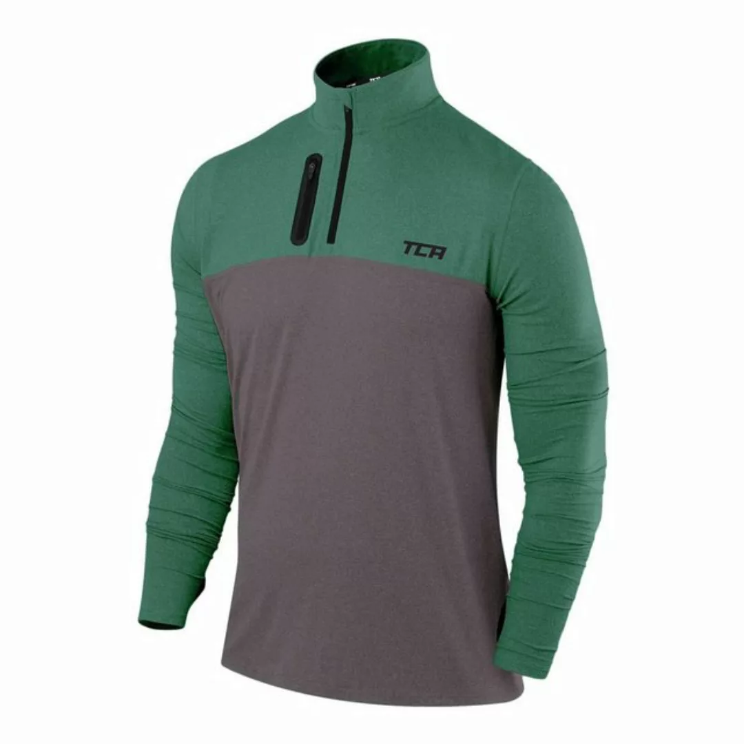 TCA Langarmshirt TCA Herren Fusion Pro Quickdry Langarm Laufshirt Grün XL ( günstig online kaufen