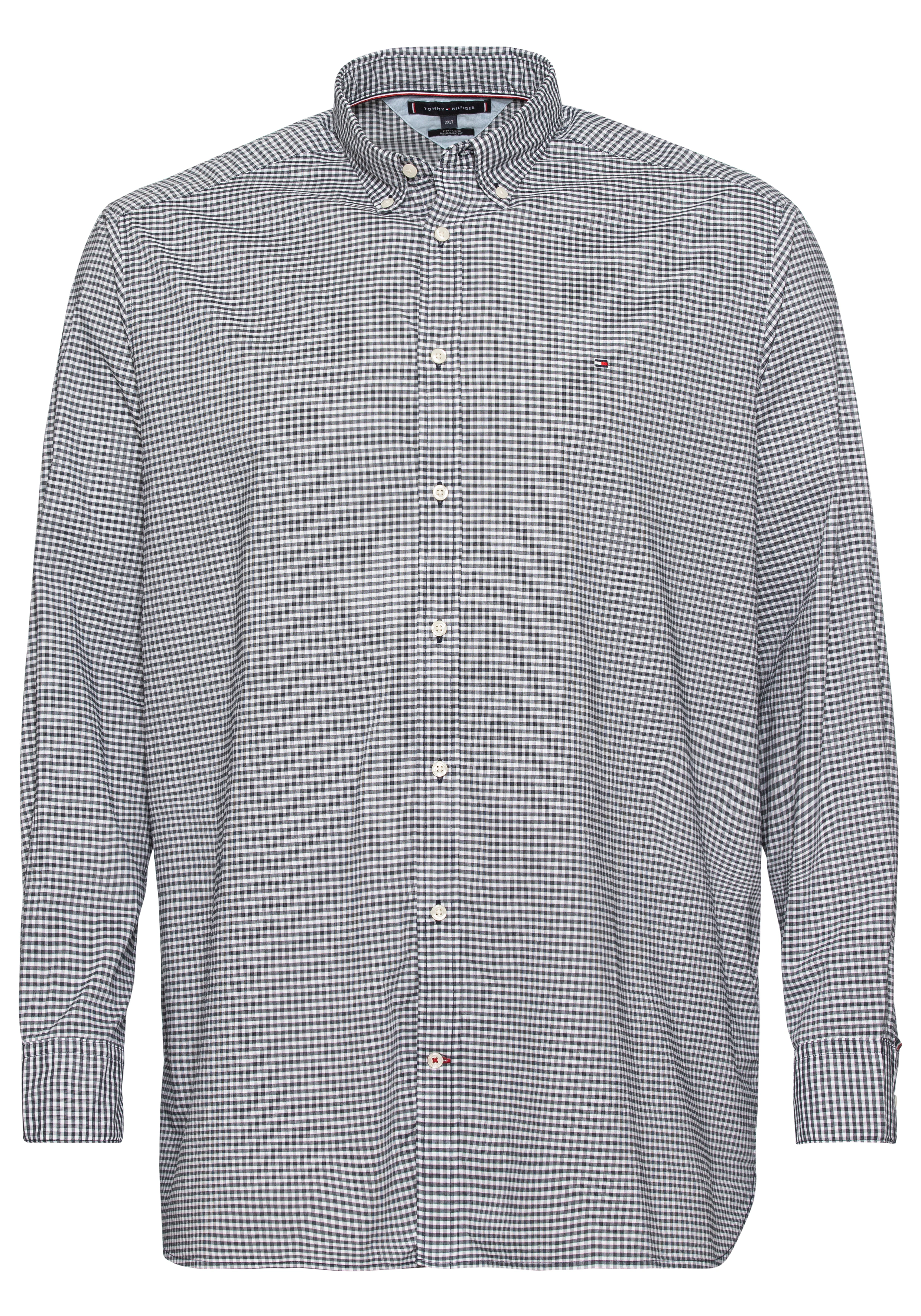 Tommy Hilfiger Big & Tall Langarmhemd "BT - FLEX TEXTURED GINGHAM RF", Groß günstig online kaufen