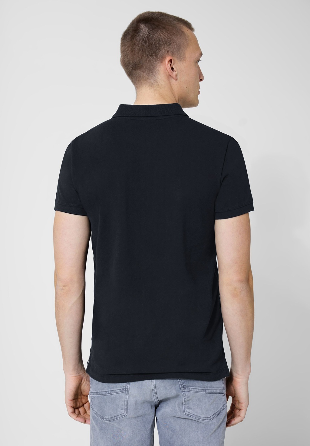 STREET ONE MEN Poloshirt, in Unifarbe günstig online kaufen