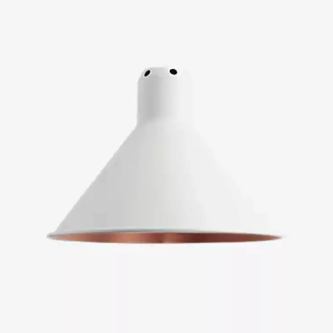 DCW Lampe Gras Lampenschirm classic konisch, weiß/Kupfer günstig online kaufen