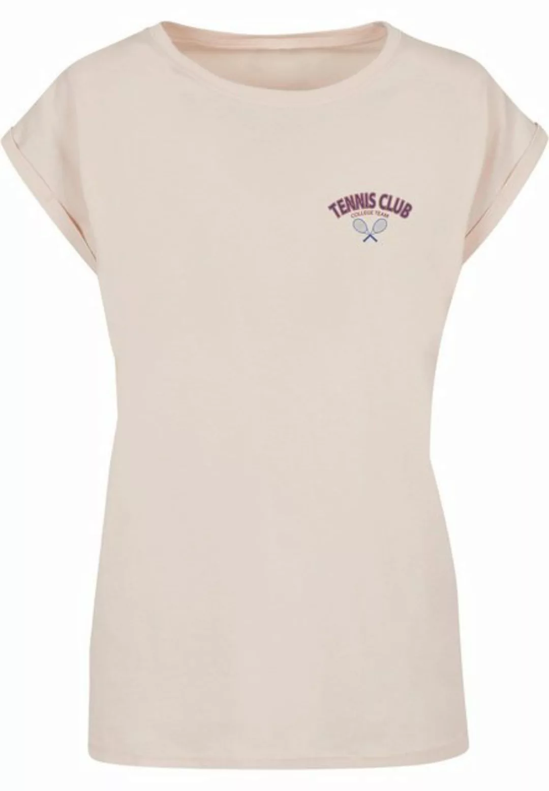 Merchcode T-Shirt Merchcode Damen Ladies College Club Extended Shoulder Tee günstig online kaufen