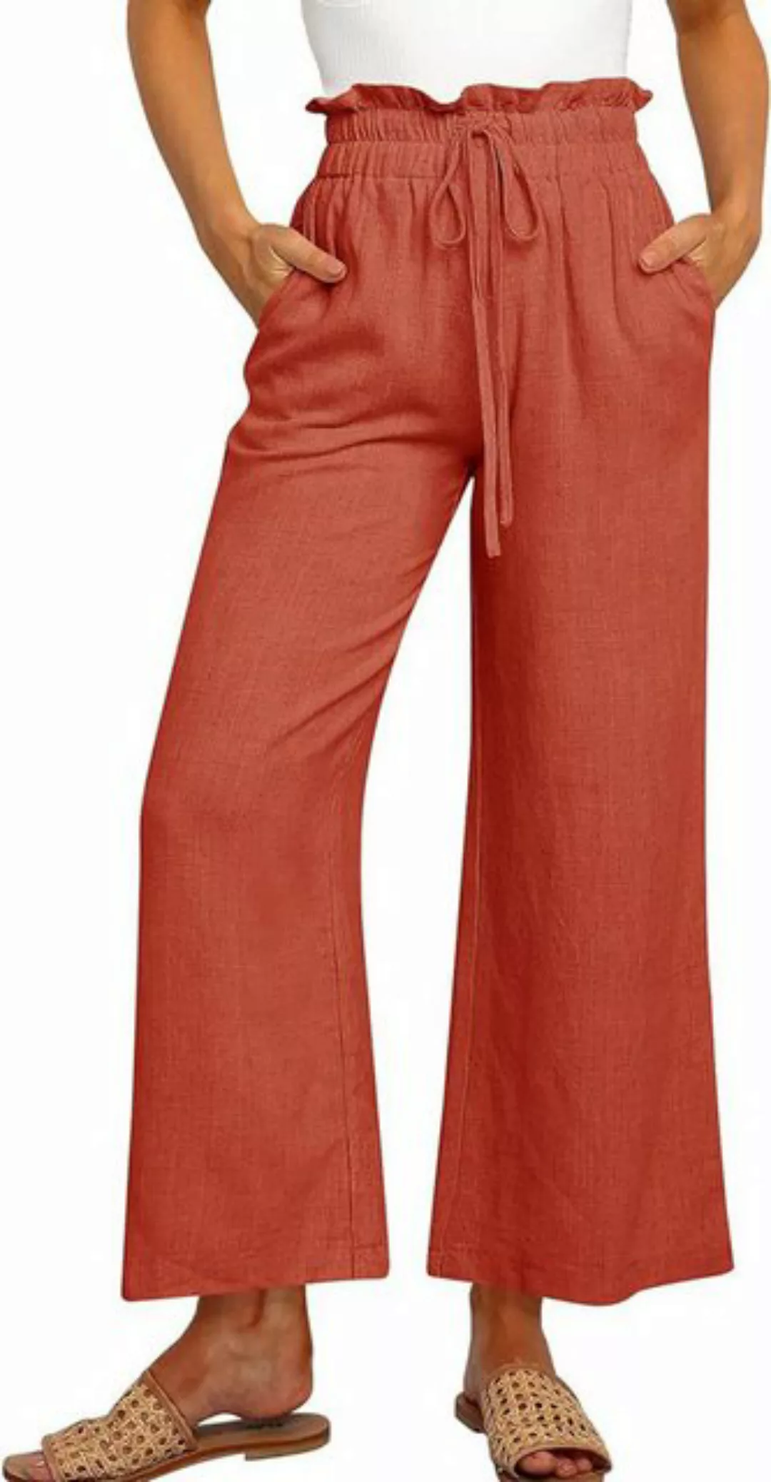 KIKI Loungepants Damen-Freizeithose, elastische Taille, bequeme Hose mit we günstig online kaufen