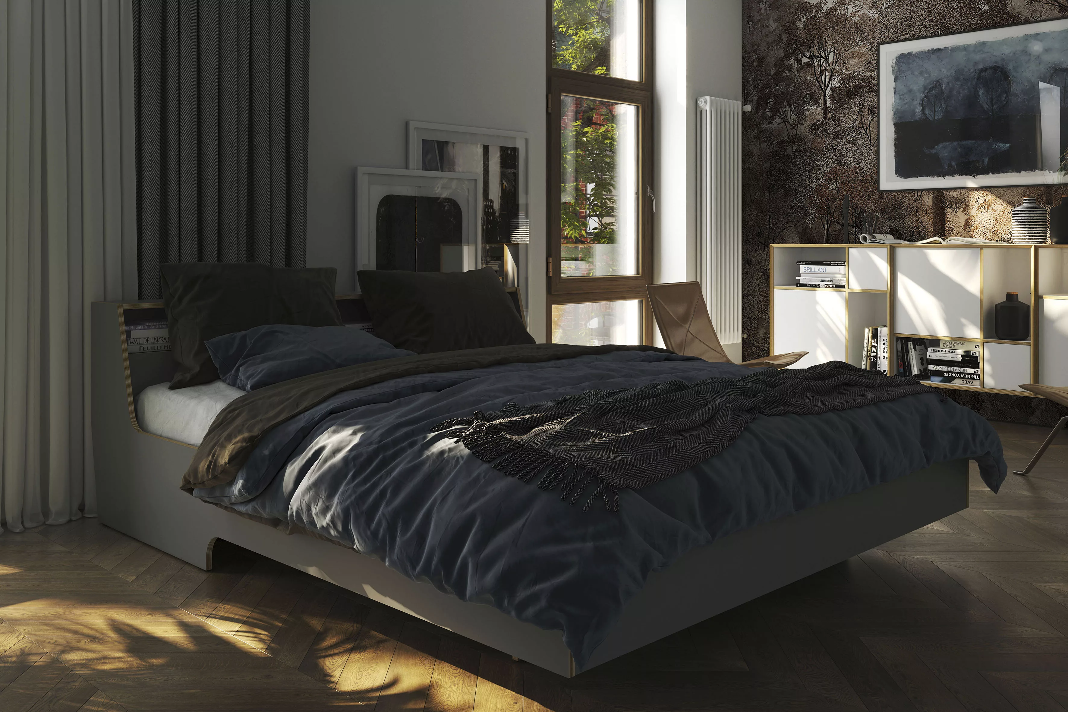 Müller SMALL LIVING Bett "Slope", inklusive LED Beleuchtung günstig online kaufen