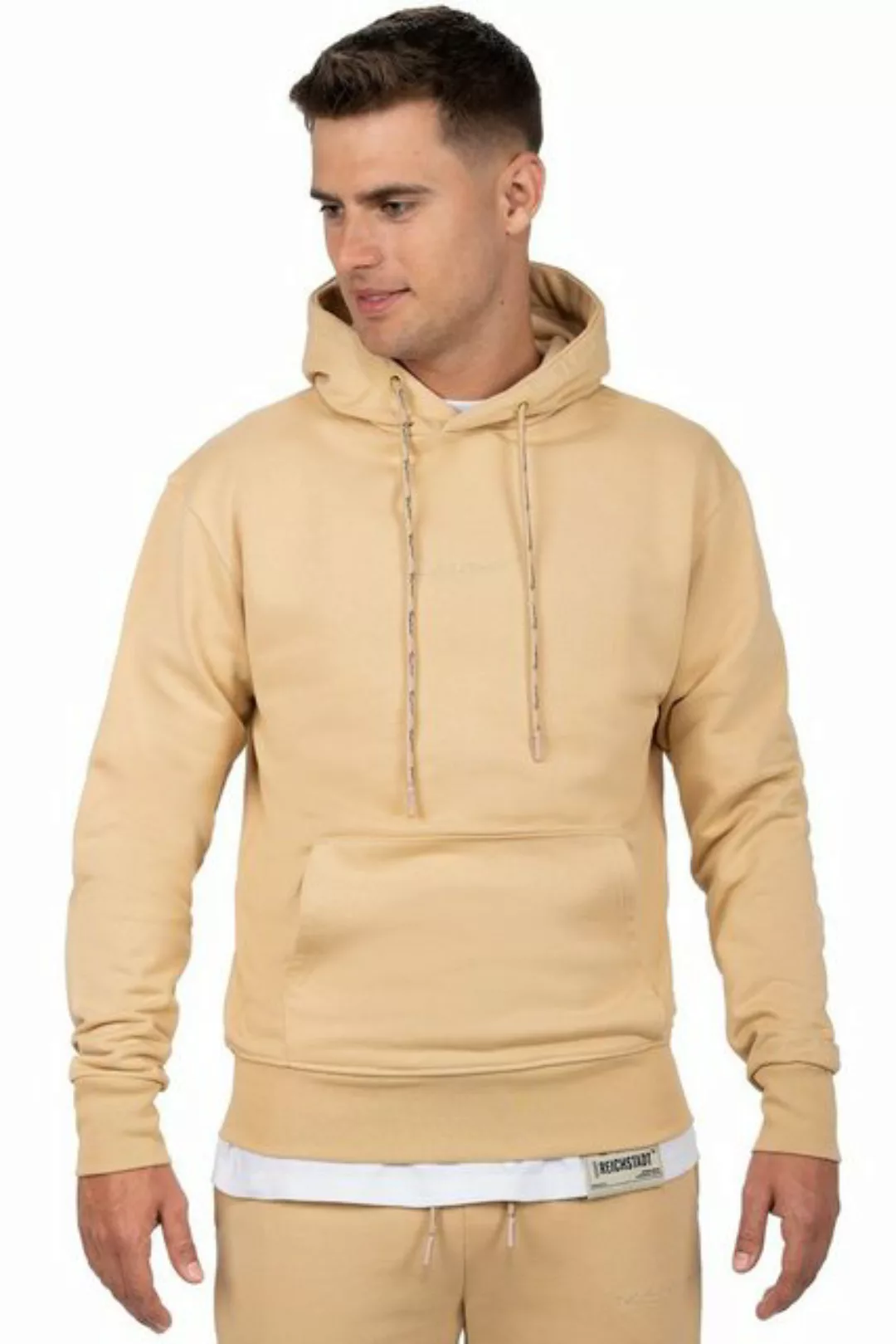 Reichstadt Kapuzenpullover Casual Basic Hoodie 23RS034 mit Eleganten Detail günstig online kaufen