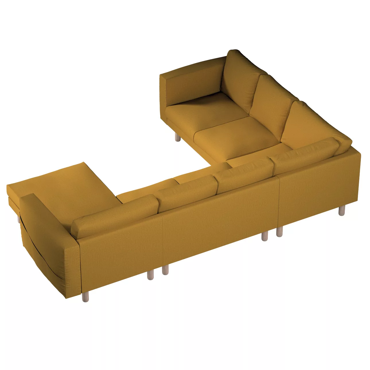 Bezug für Norsborg 5-Sitzer Ecksofa mit Recamiere, senfgelb, Norsborg Bezug günstig online kaufen