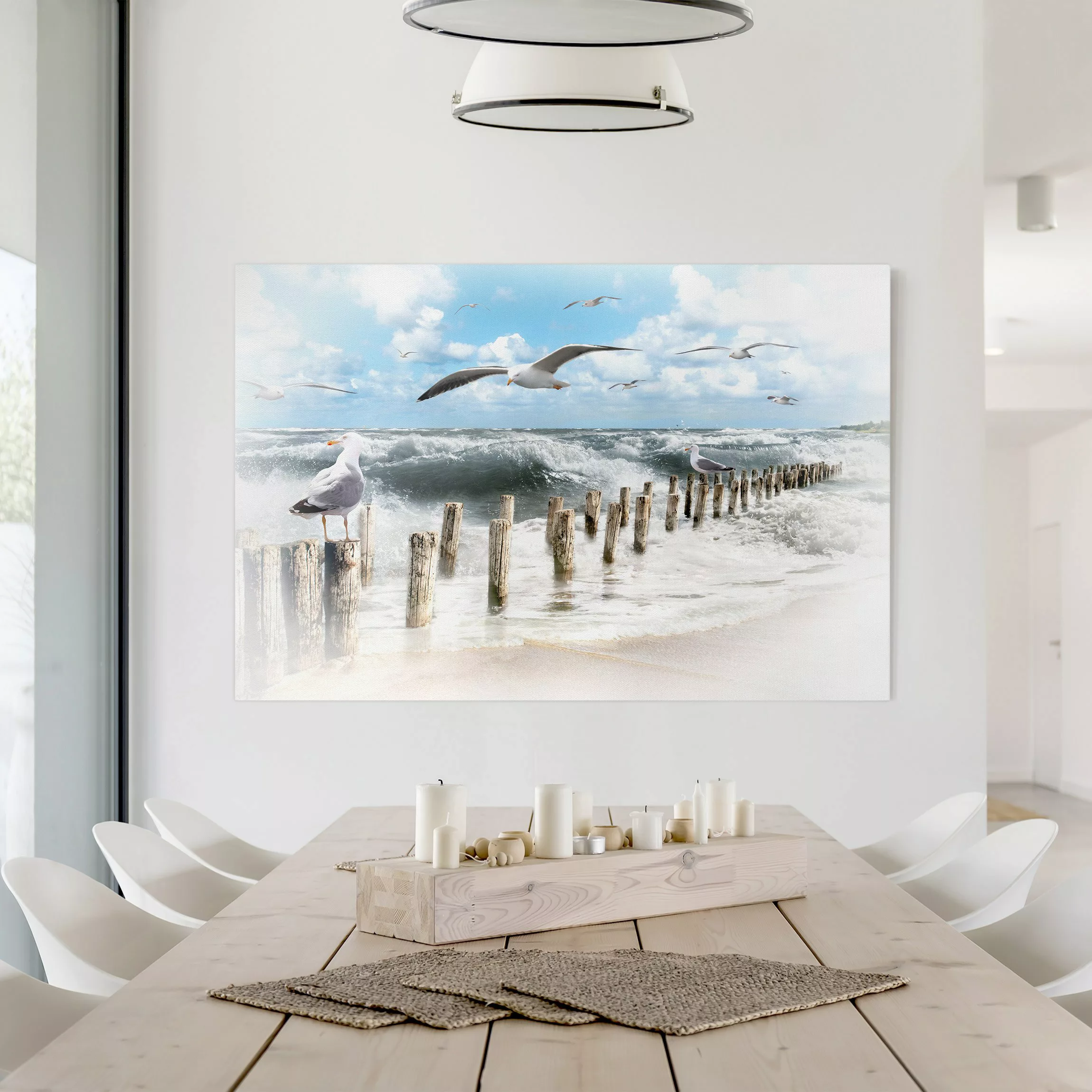 Leinwandbild Strand - Querformat Absolut Sylt günstig online kaufen