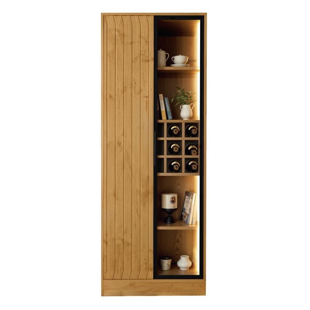 REDOM Hochschrank Badezimmerschrank (Vitrine Vitrinenschrank, 1-St., 1 Glas günstig online kaufen