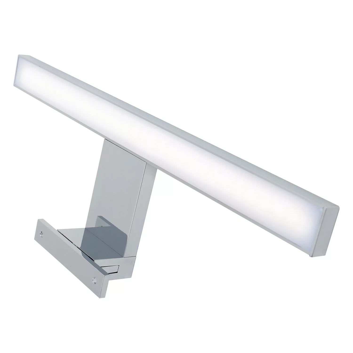 LED-Bad-Spiegelleuchte, 1-flammig chrom - silber - 10,3 cm - 3,6 cm - Lampe günstig online kaufen