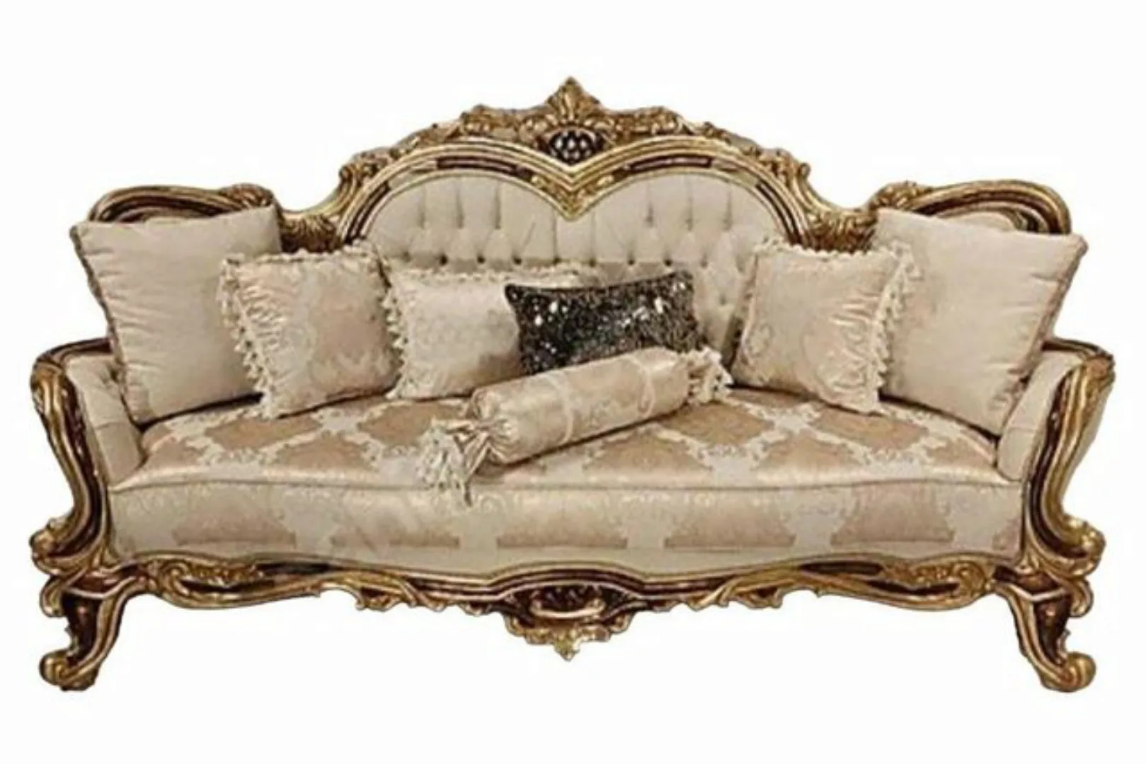 JVmoebel Sofa, Chesterfield Barock Dreisitzer Couch Möbel Sofa Couchen Stof günstig online kaufen