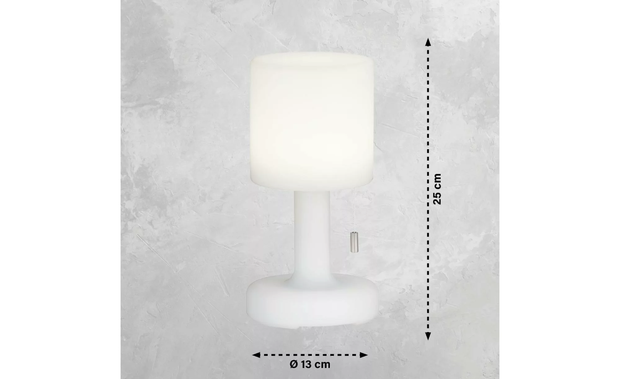 LED-Akku-Tischlampe Termoli weiß zylindrisch 2er günstig online kaufen