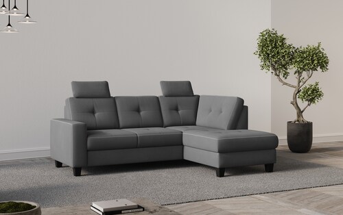 Places of Style Ecksofa »Varese«, Kreuznaht in beige günstig online kaufen