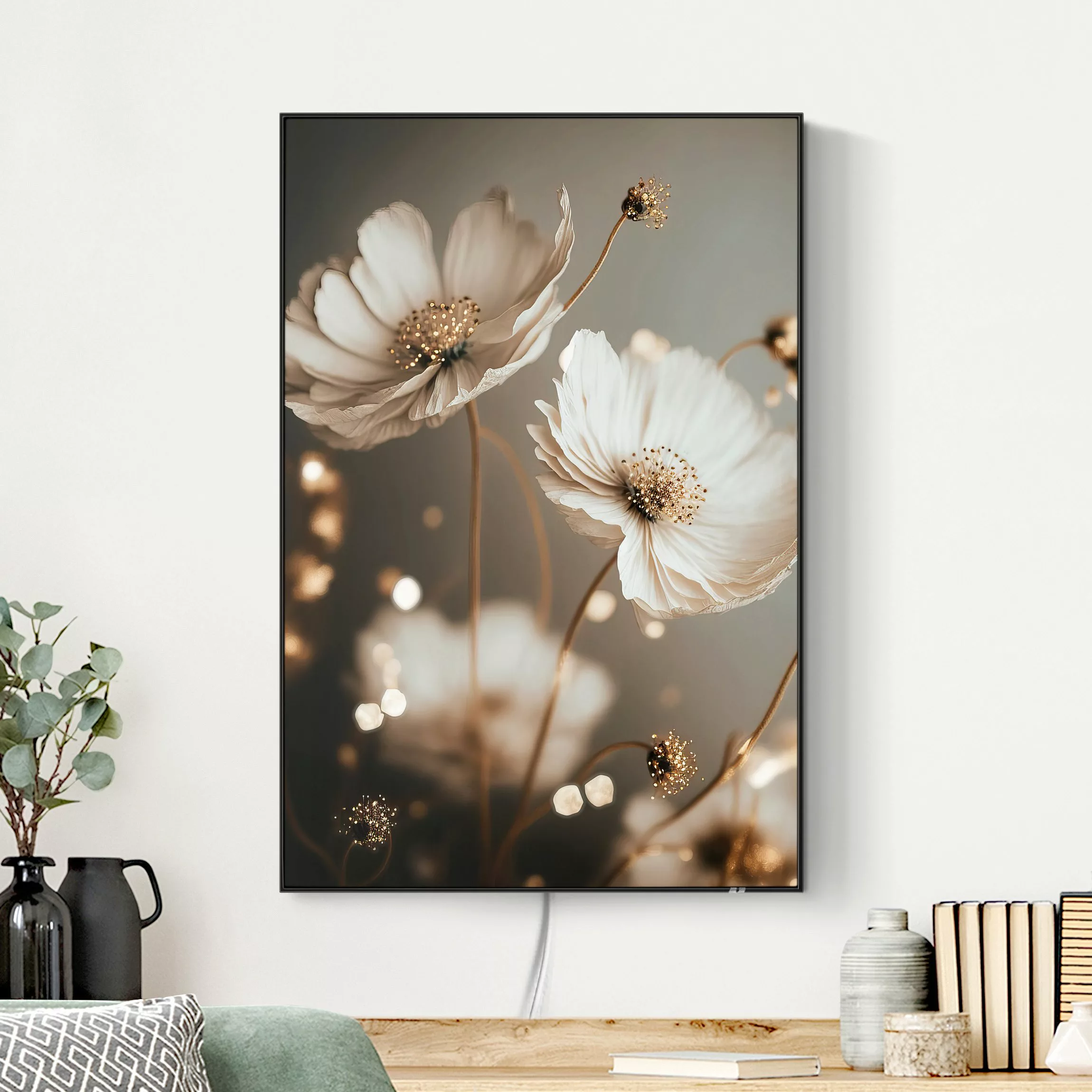 LED-Wechselbild Blumen mit Bokeh günstig online kaufen