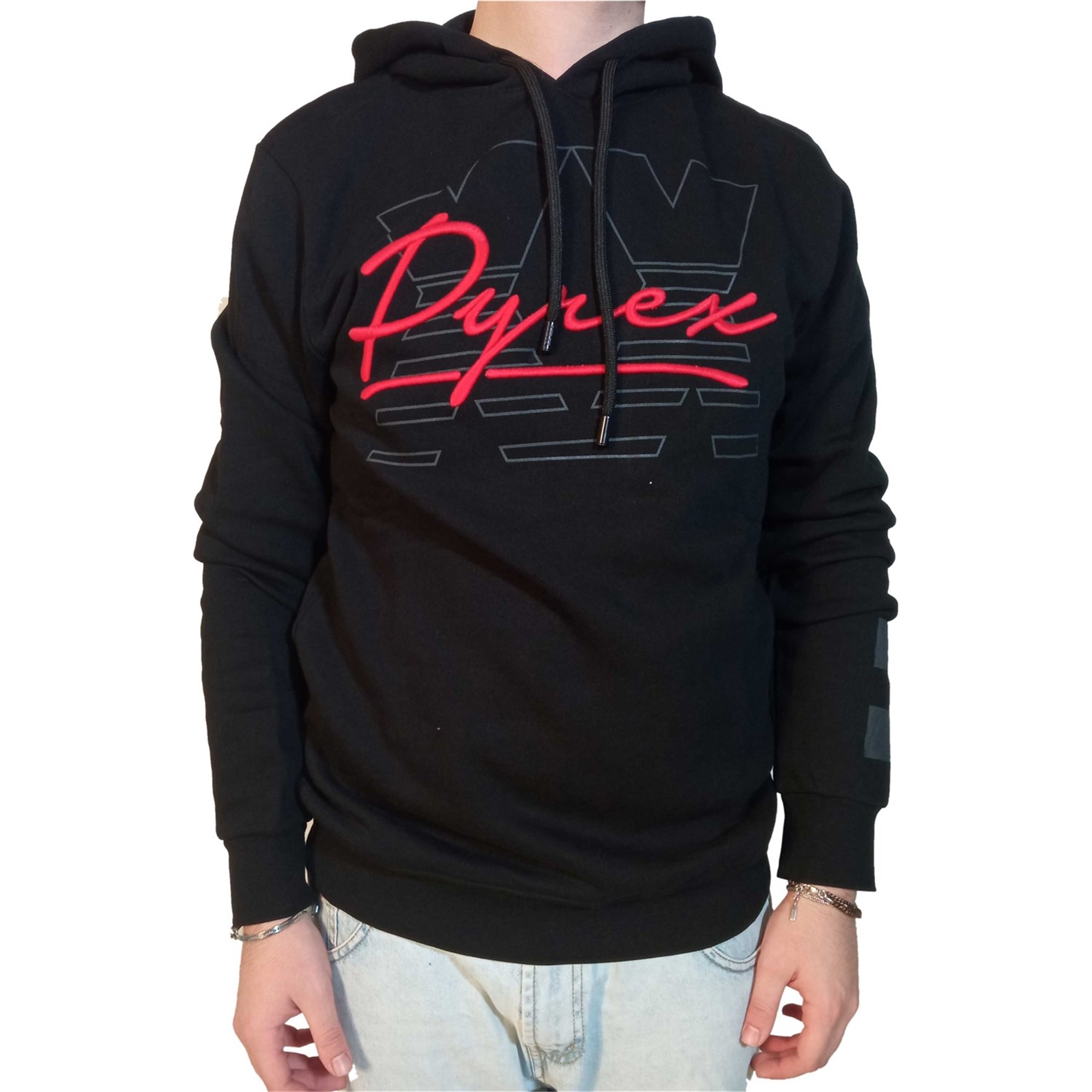 PYREX Sweatshirt Herren schwarz Cotone günstig online kaufen