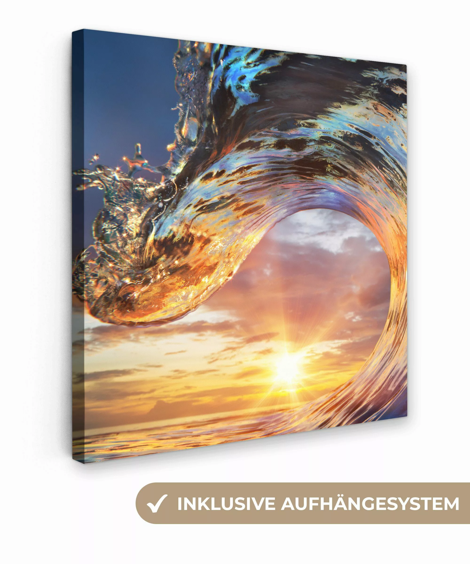 OneMillionCanvasses® Leinwandbild Sonne - Meer - günstig online kaufen