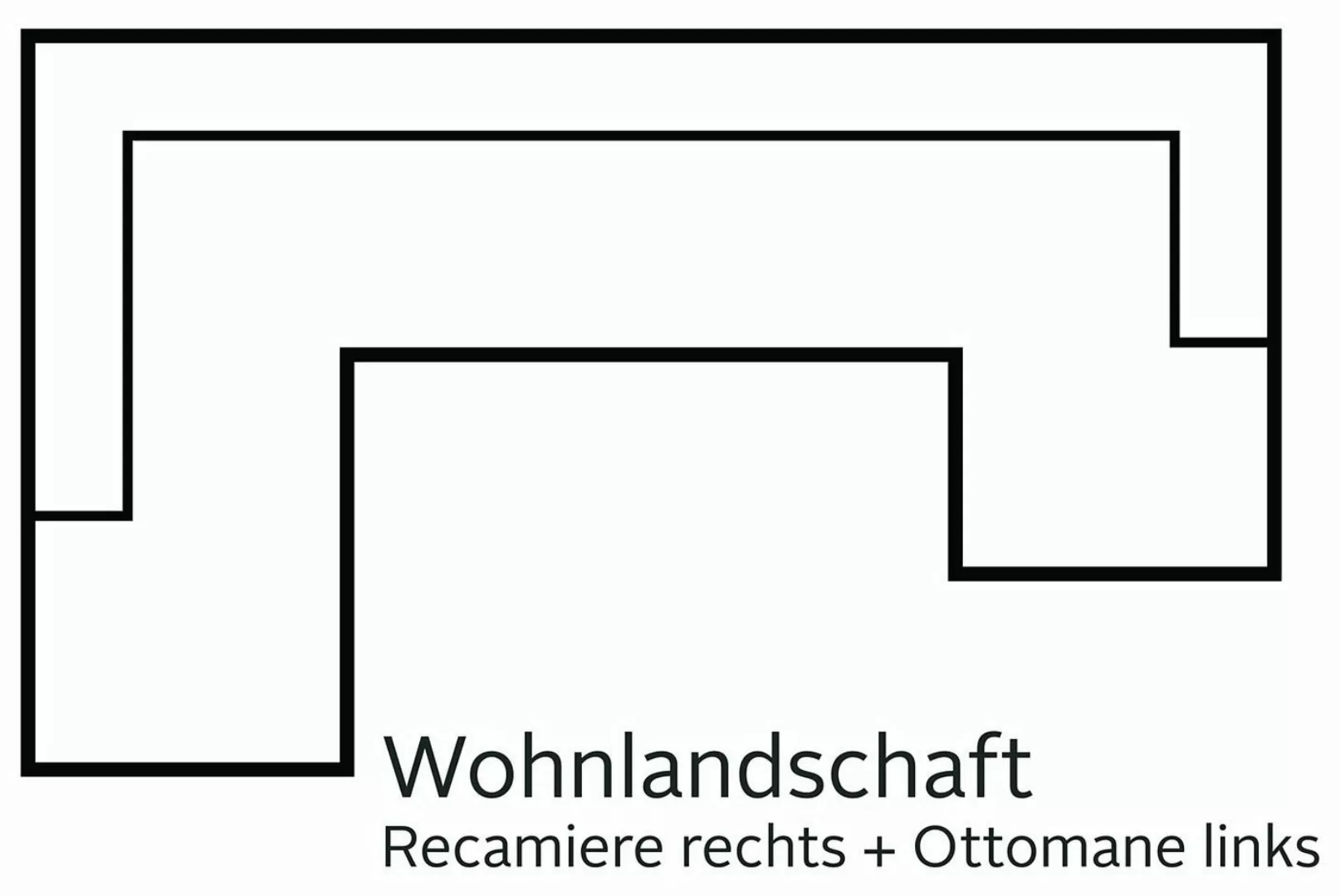 DOMO collection Wohnlandschaft "Santana U-Form", wahlweise mit Bettfunktion günstig online kaufen