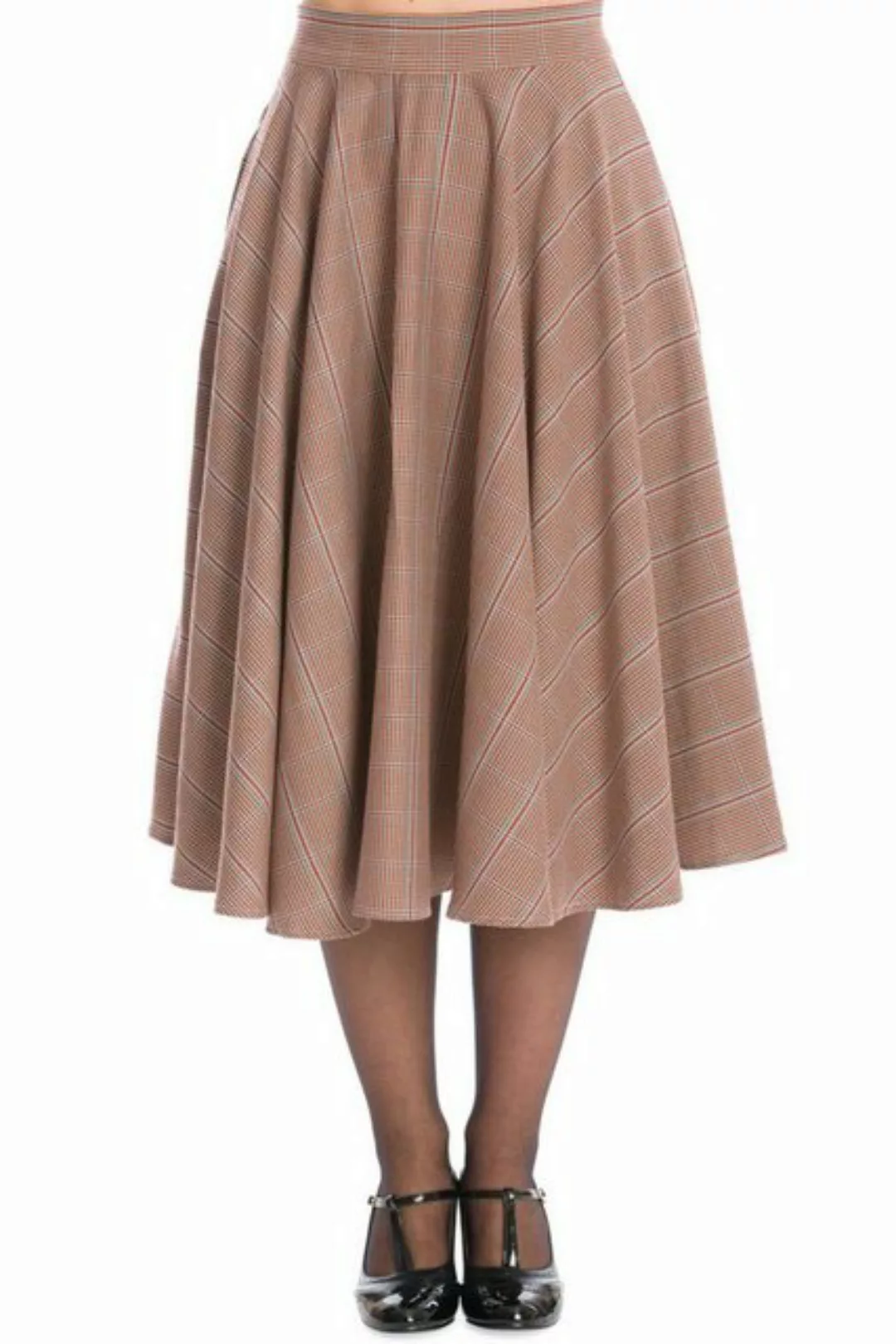 Banned A-Linien-Rock Charm Her Kariert Retro Vintage Swing Skirt günstig online kaufen