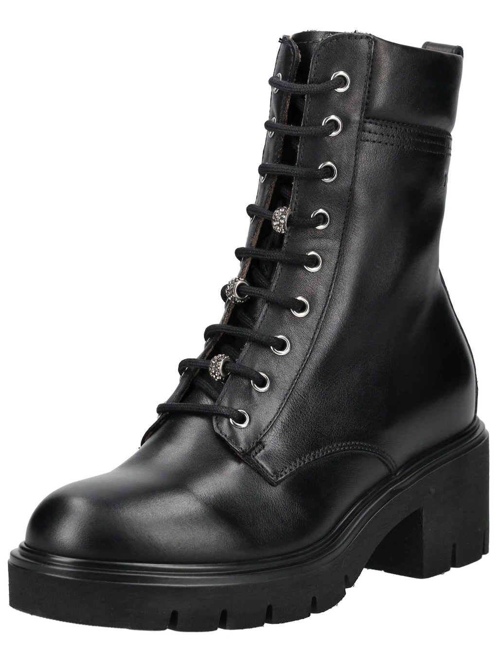 Nero Giardini Schnürstiefelette "Nero Giardini Stiefelette Leder/Textil" günstig online kaufen
