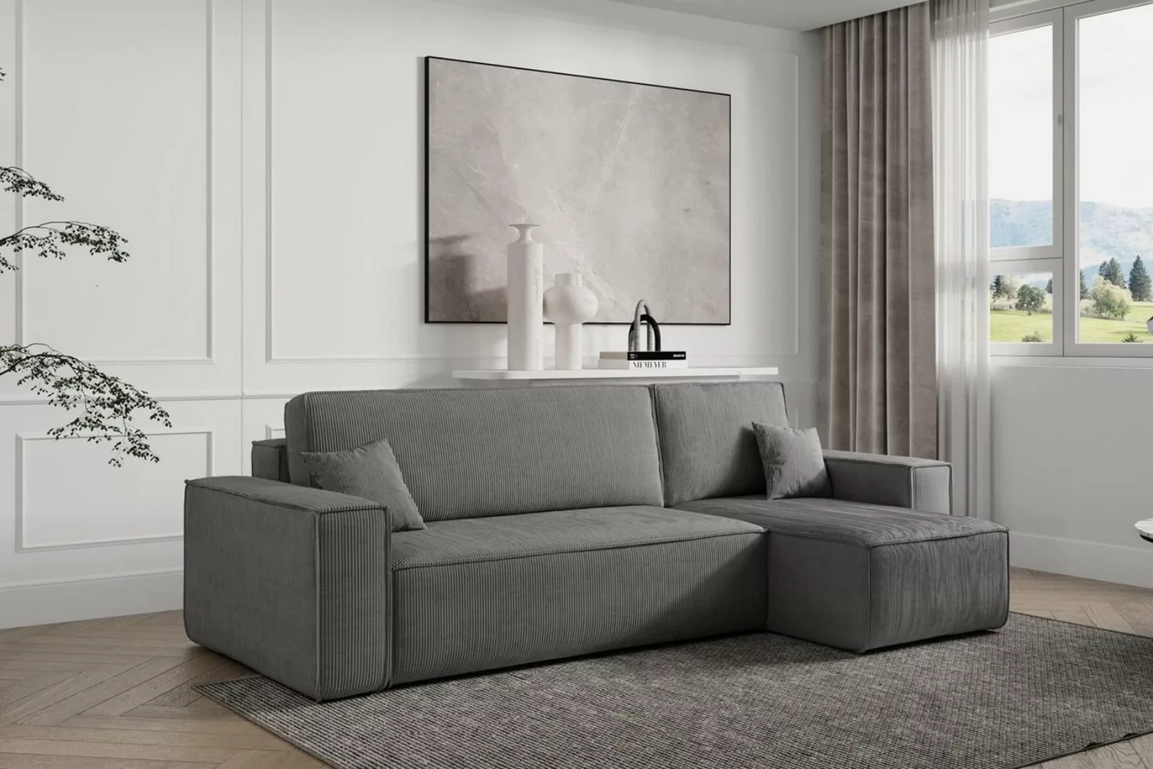 Compleo Ecksofa TOKYO, L-form Ecke, mit universelle Ottomane und Schlaffunk günstig online kaufen