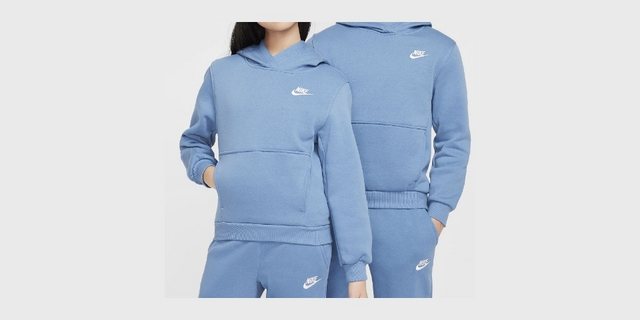 Nike Kapuzenpullover K NSW CLUB FLC HDY LBR Blue/Nightlife/Black günstig online kaufen