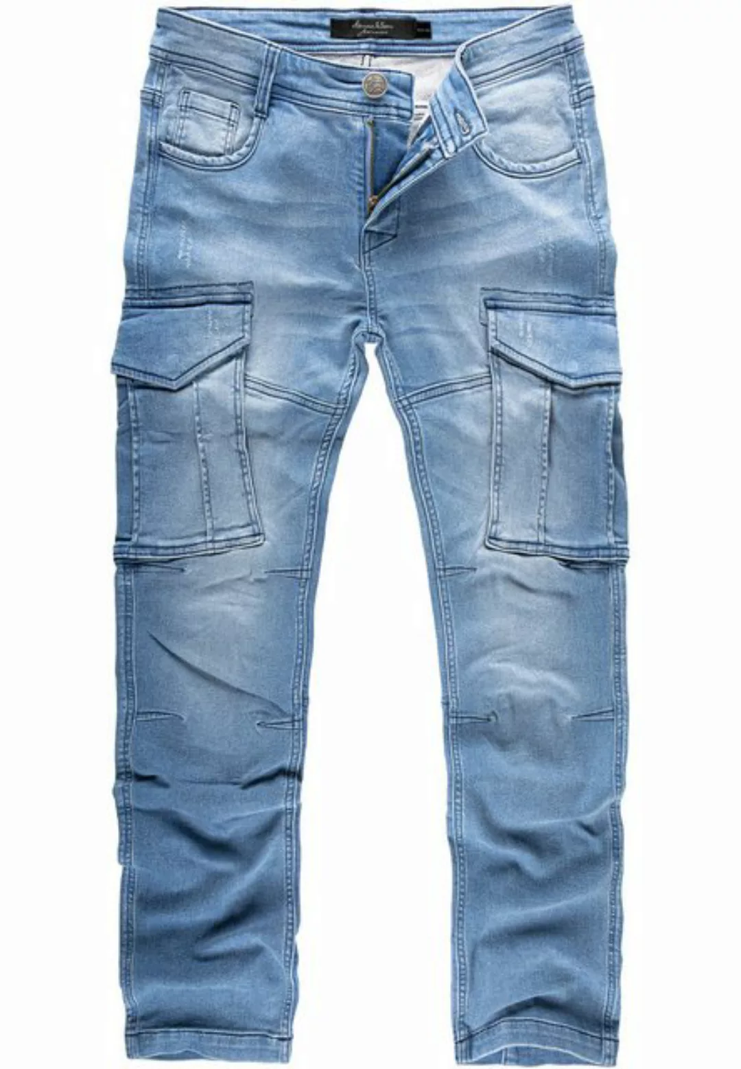 Amaci&Sons Cargojeans LINNDALE Sweathose im Denim Look Herren Sweathose in günstig online kaufen