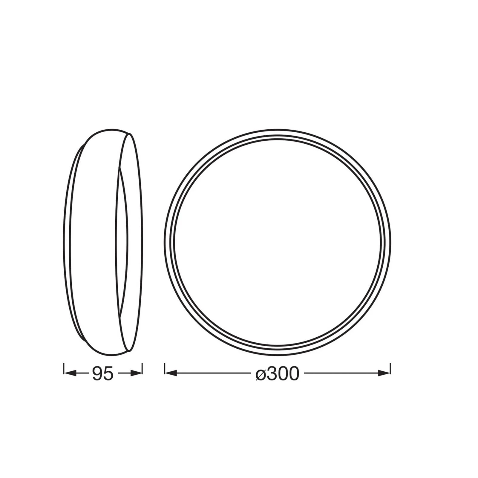 OSRAM LED-Deckenlampe ORBIS LIVIA, Ø 30 cm, grau, Metall dim günstig online kaufen