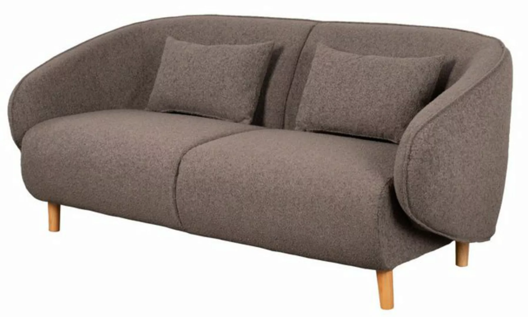 bene living Sofa Alezio inkl. Knuffelkissen - Dreisitzer - braun, elegante günstig online kaufen