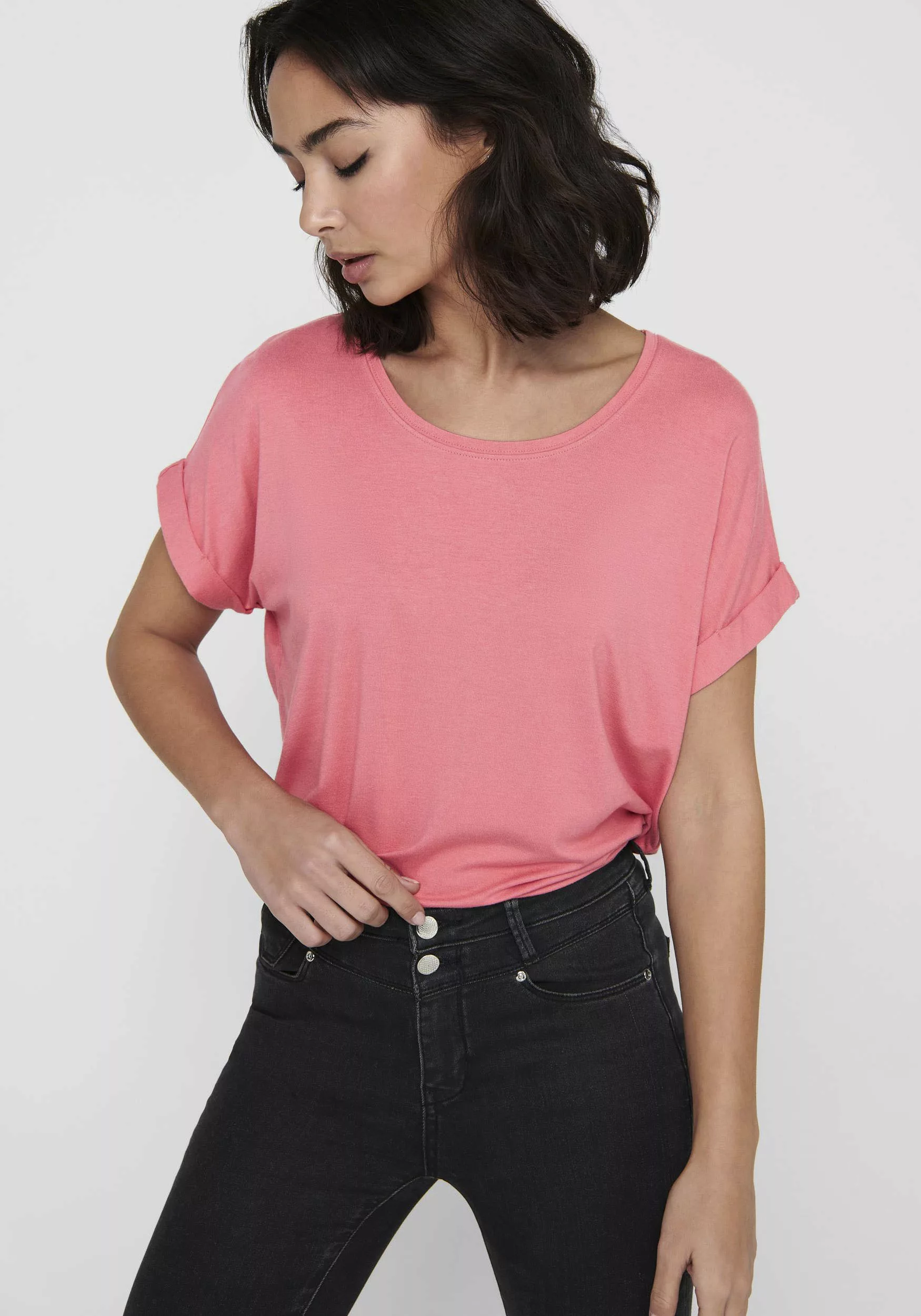 Only Damen Top onlMOSTER S/S O-NECK günstig online kaufen