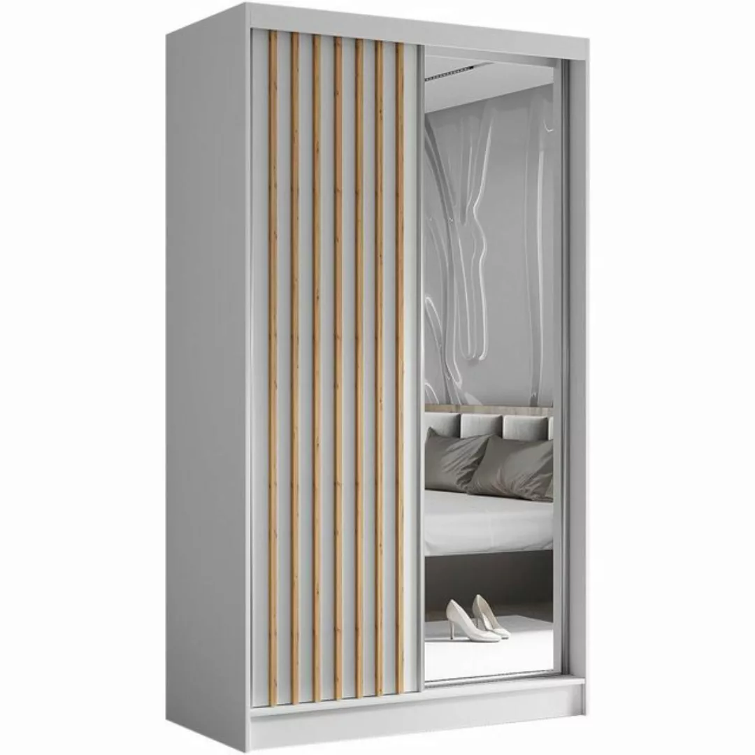 Beautysofa Kleiderschrank Helix (Garderobe mit Scharniertüren, mit Spiegel, günstig online kaufen