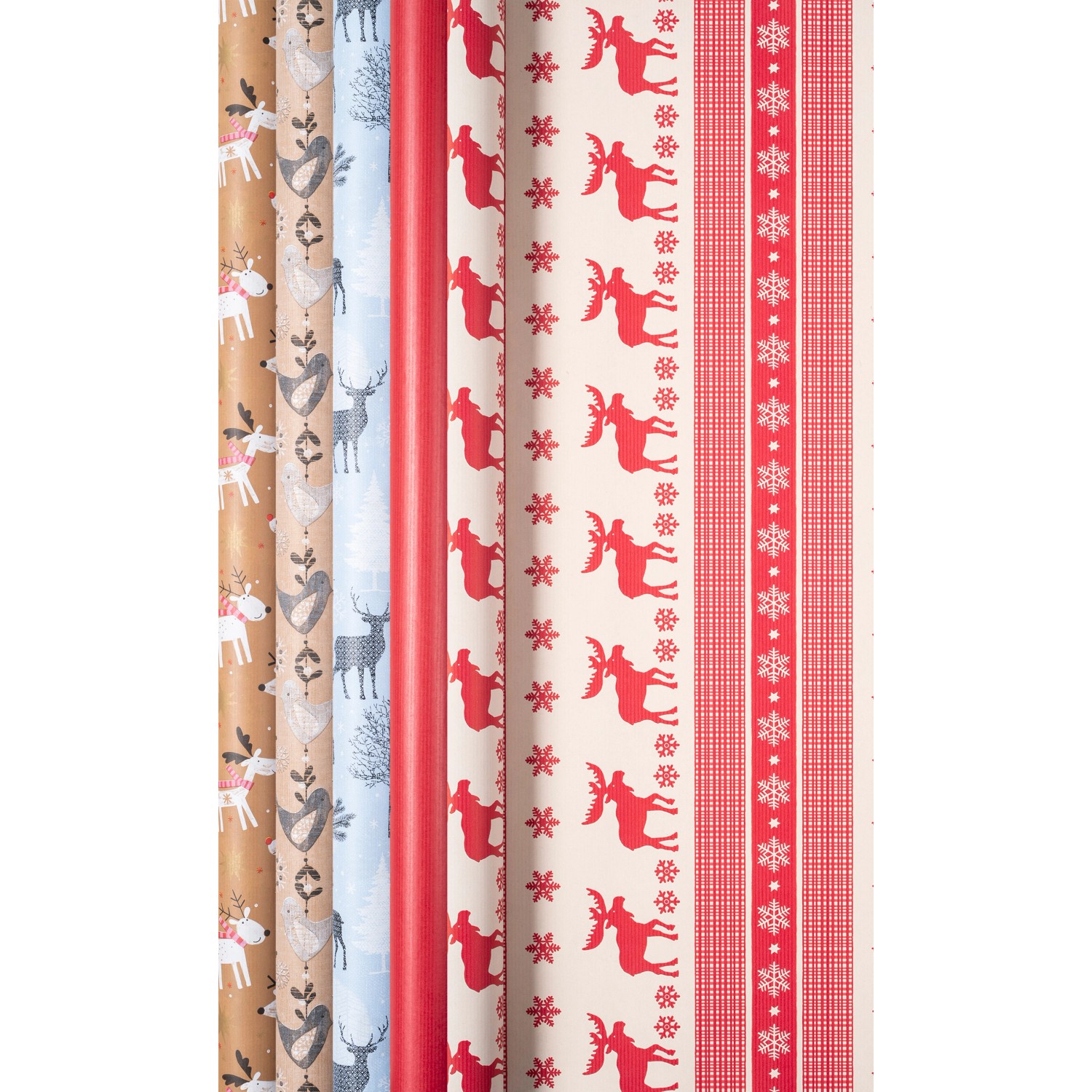 Duni Geschenkpapier Christmas Eco sortiert 300 cm x 70 cm günstig online kaufen